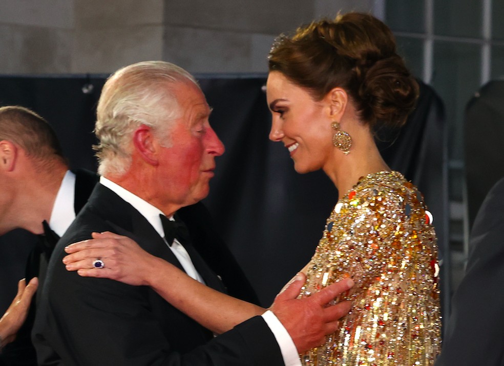 O Rei Charles III e a Princesa Kate Middleton — Foto: Getty Images