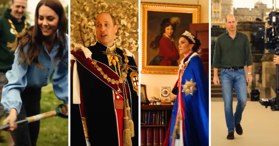 Cenas de bastidores da coroação de Charles III divulgadas por William e Kate Middleton