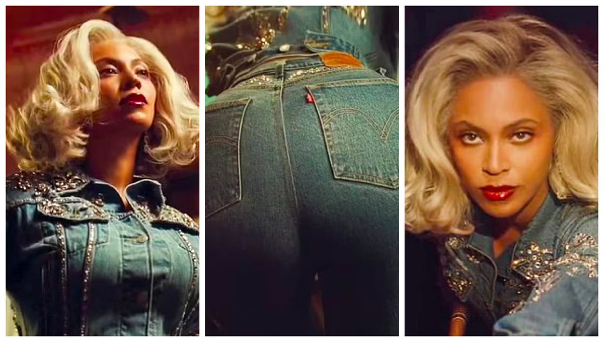 Beyoncé quebra a internet ao desfilar com jeans vintage dos anos 1990 ...