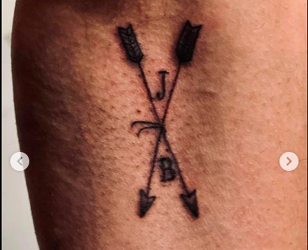 A tatuagem feita por Ben Affleck — Foto: Instagram
