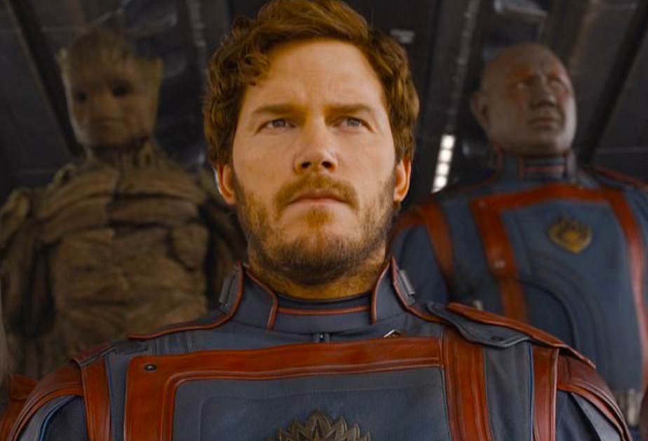 O ator Chris Pratt em cena de Guardiões da Galáxia Vol. 3 (2023)
