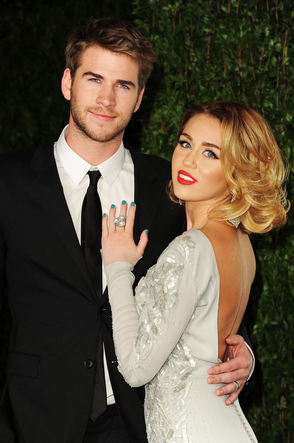 Miley Cyrus e Liam Hemsworth — Foto: Getty Images