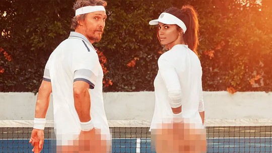 Matthew McConaughey e esposa brasileira divertem fãs ao praticar pickeball de bumbum de fora em comercial