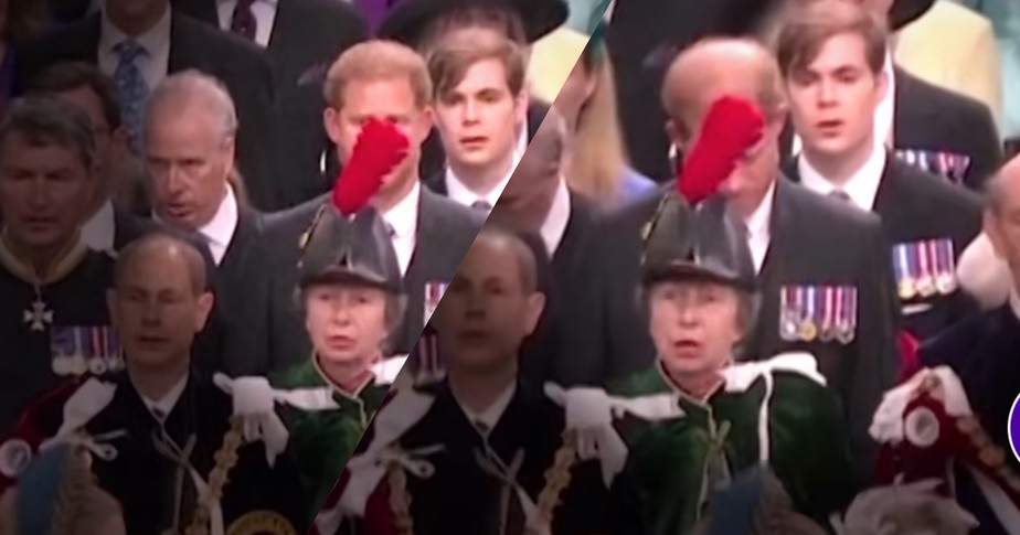 Vídeo mostra Príncipe Harry se curvando a Charles em cerimônia de coroação