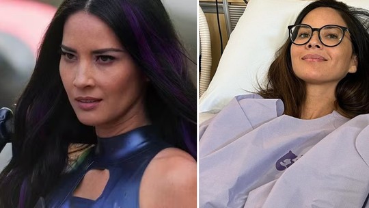 Olivia Munn, atriz de 'X-Men', revela ter chorado por uma semana ao se olhar no espelho após mastectomia dupla: 'Não me reconheci'