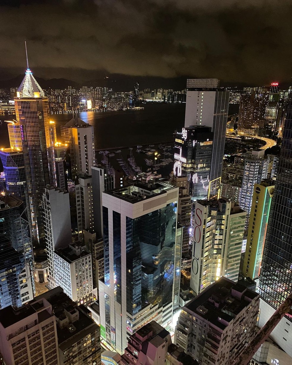 Última foto de Remi Lucidi mostra arranha-céus de Hong Kong — Foto: reprodução/Instagram