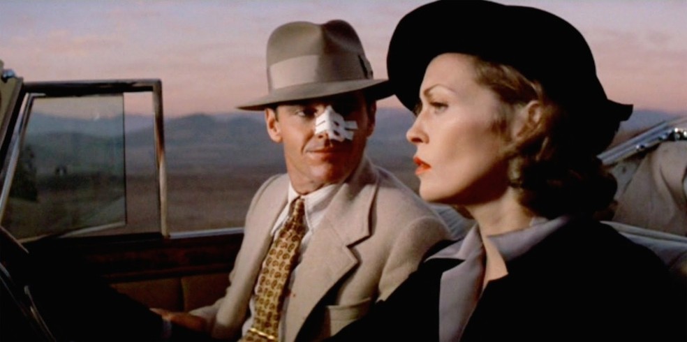Jack Nicholson e Faye Dunaway em 'Chinatown'. — Foto: Divulgação