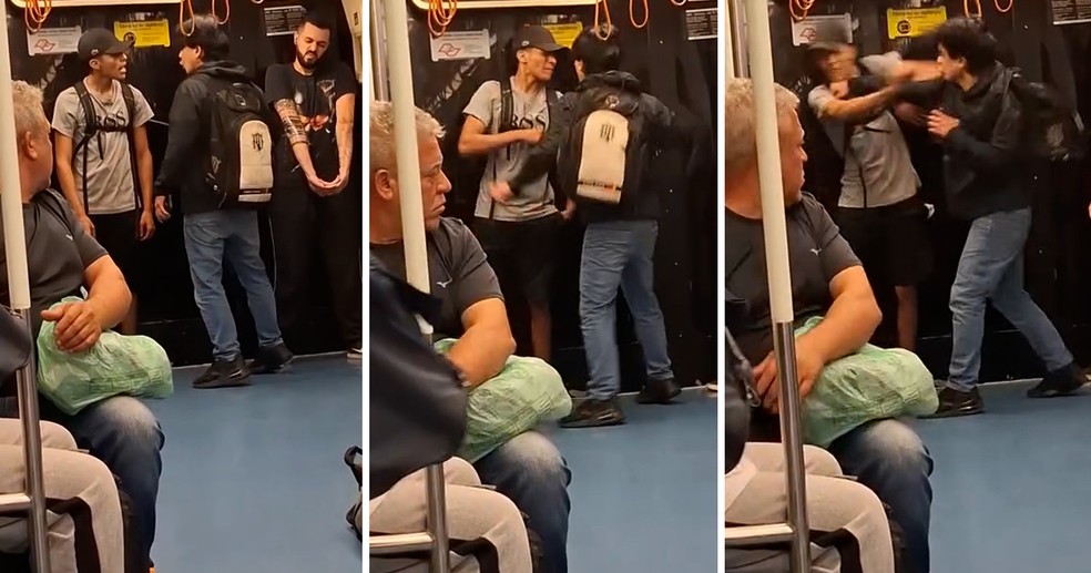 Sósia do ator Vin Diesel aparta briga no metrô de São Paulo e viraliza — Foto: reprodução/Instagram