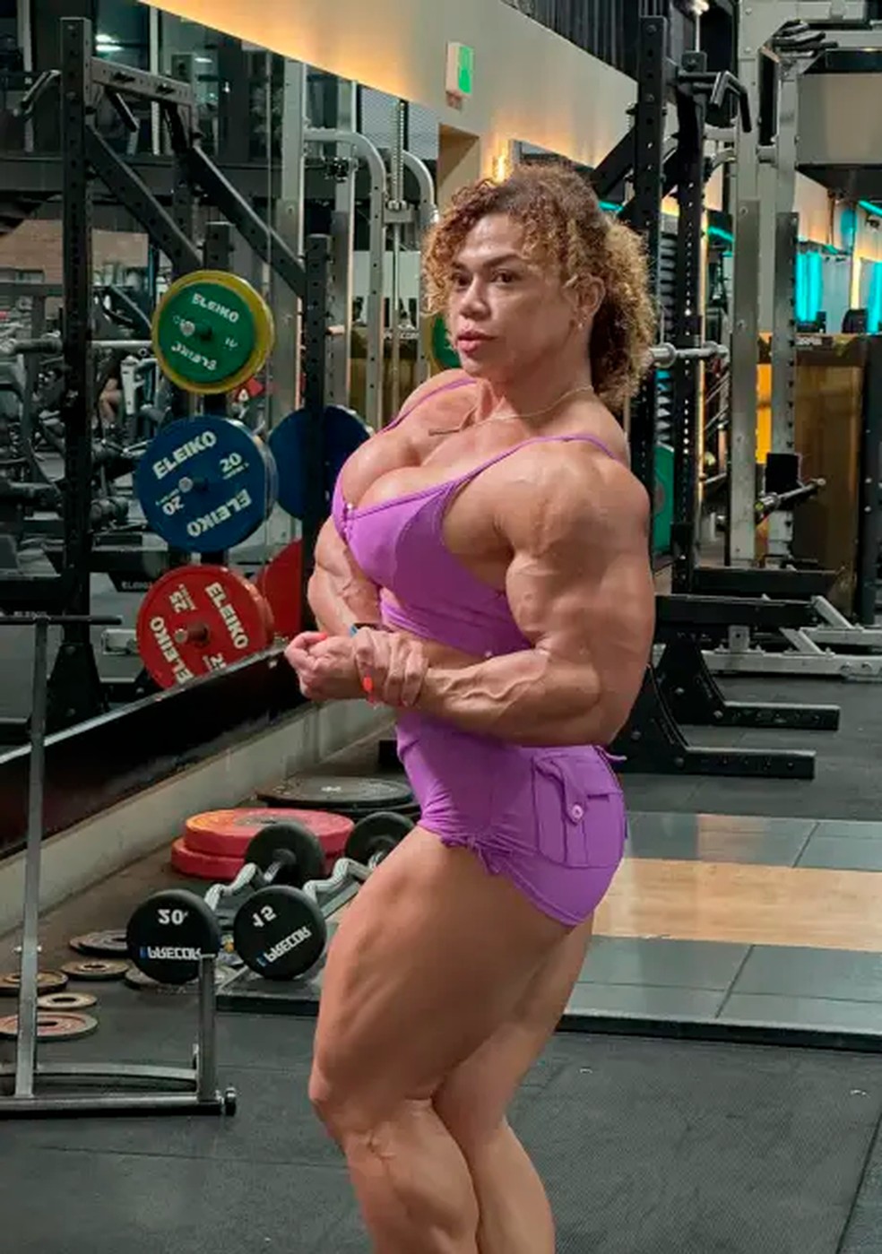 Zunilda Hoyos Mendez, a fisiculturista colombiana conhecida como Mulher Hulk — Foto: reprodução/Instagram