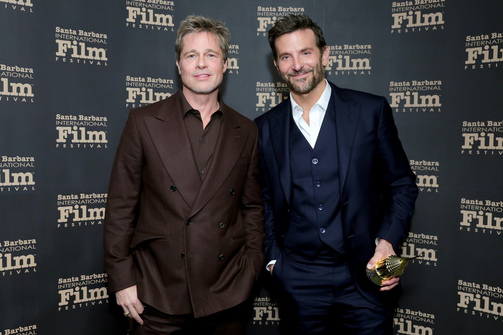 Brad Pitt e Bradley Cooper — Foto: Getty Images