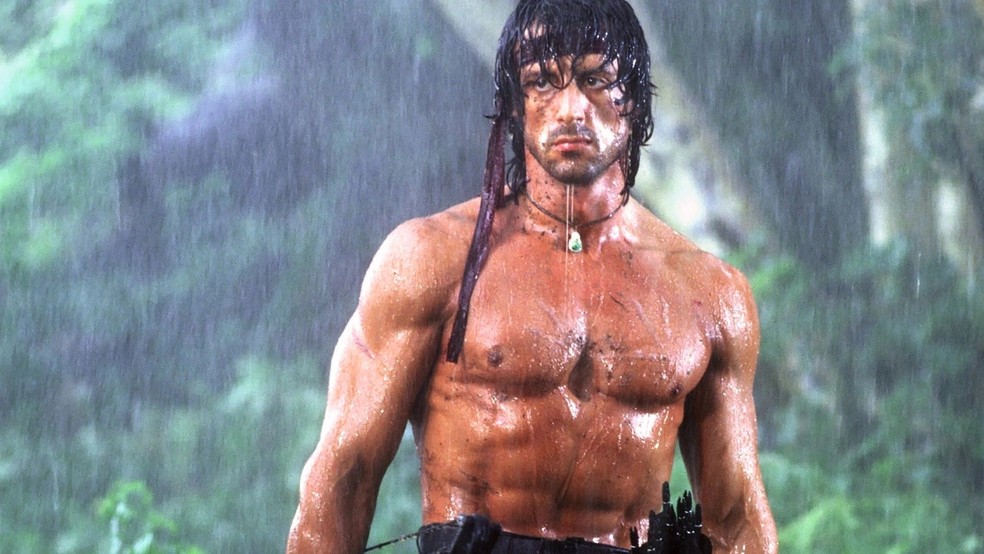 Stallone em 'Rambo 2 - A Missão' — Foto: Divulgação