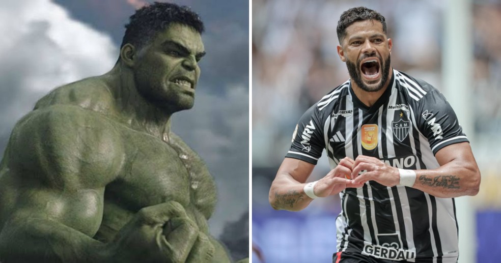 O Hulk de Mark Ruffalo; o Hulk do Galo — Foto: Divulgação