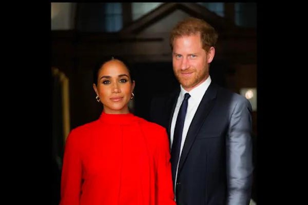 O Príncipe Harry e a atriz e Duquesa Meghan Markle em foto compartilhada por Misan Harriman, fotógrafo e amigo pessoal do casal (Foto: Instagram) — Foto: Monet