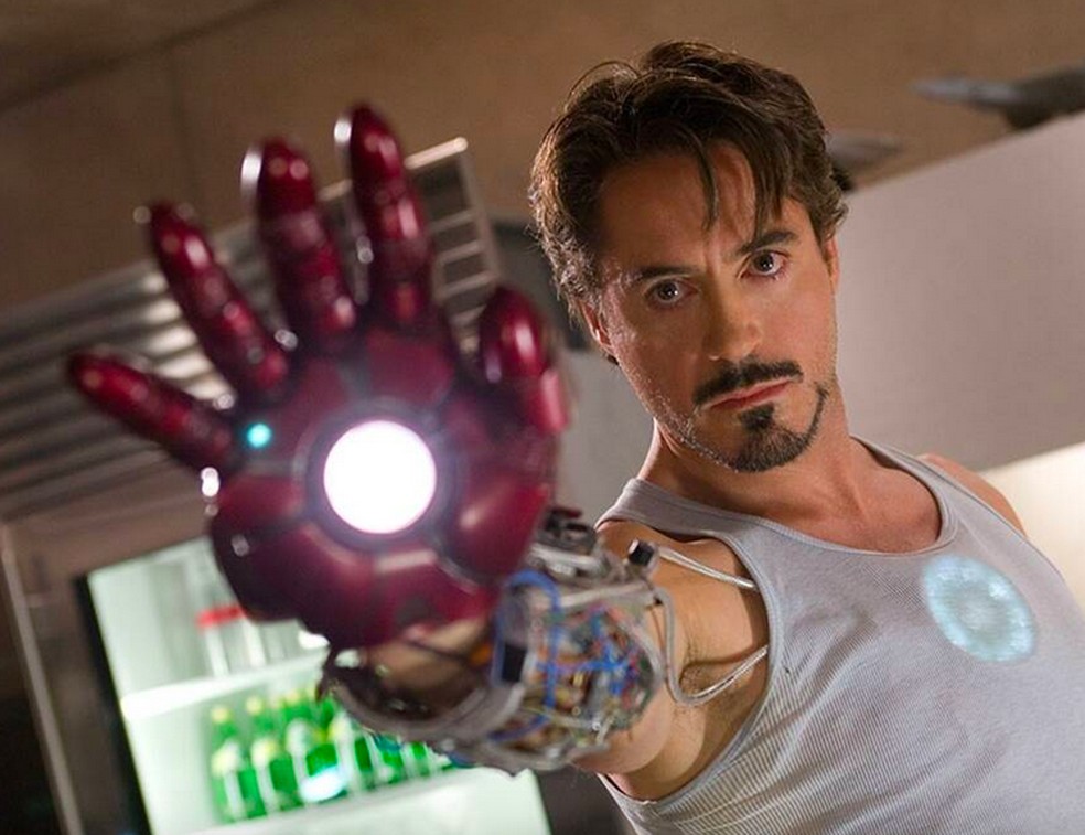 O ator Robert Downey Jr. como o herói Homem de Ferro — Foto: Reprodução