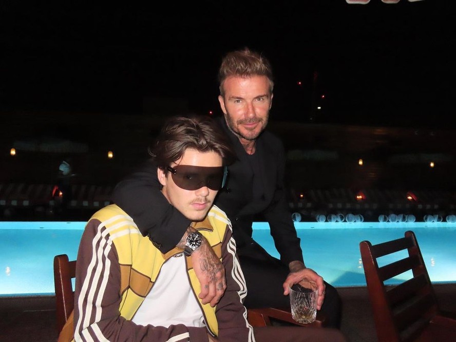 Filho de David Beckham é visto com estrela de Hollywood em evento