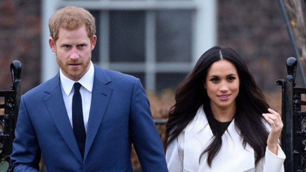 Príncipe Harry e Meghan Markle quando ainda faziam parte da Família Real — Foto: Getty Images
