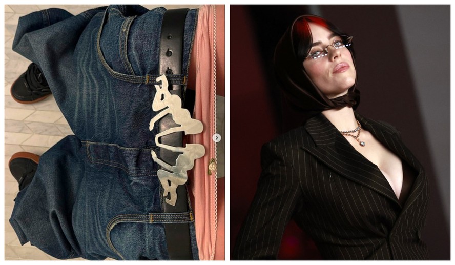 Billie Eilish posa com jeans e calcinha abaixados após entrevista