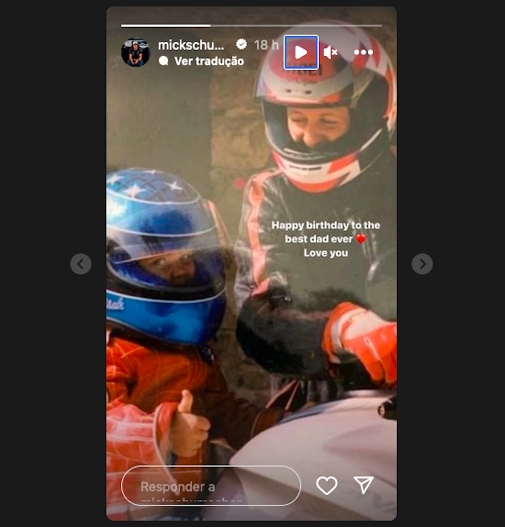 As homenagens emocionantes dos filhos de Schumacher no seu aniversário