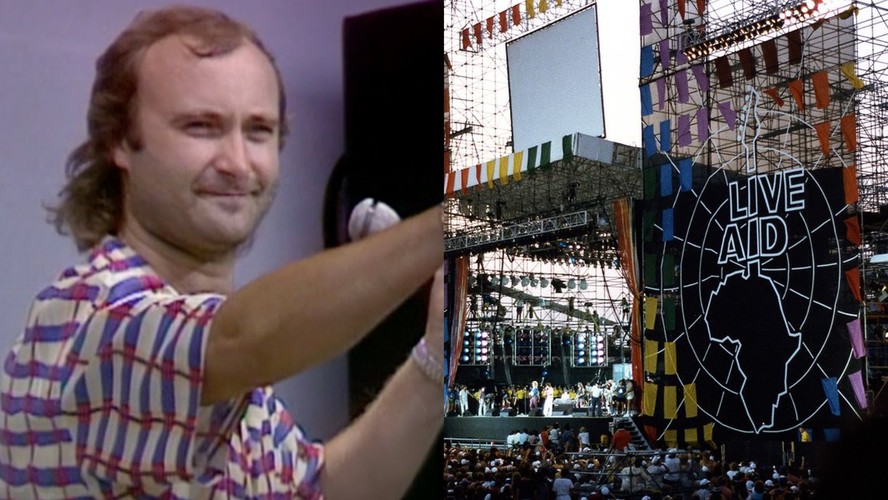Phil Collins no Live Aid, Palco do Live Aid na Filadélfia