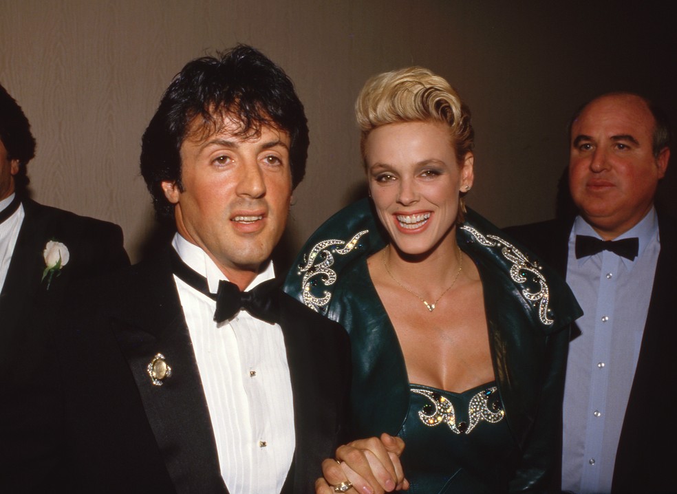 Sylvester Stallone e Brigitte Nielsen em foto de 1986 — Foto: Getty Images