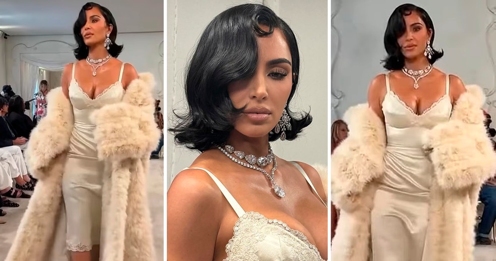 Kim Kardashian é criticada por fãs após se aventurar na passarela em Paris e cambalear: 'Ela está bêbada?' | Celebridades | Monet