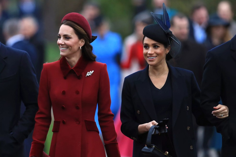 Kate Middleton e Meghan Markle — Foto: Getty Images