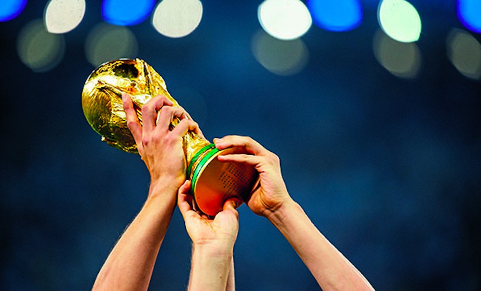 A taça da Copa do Mundo de futebol masculino — Foto: Getty Images