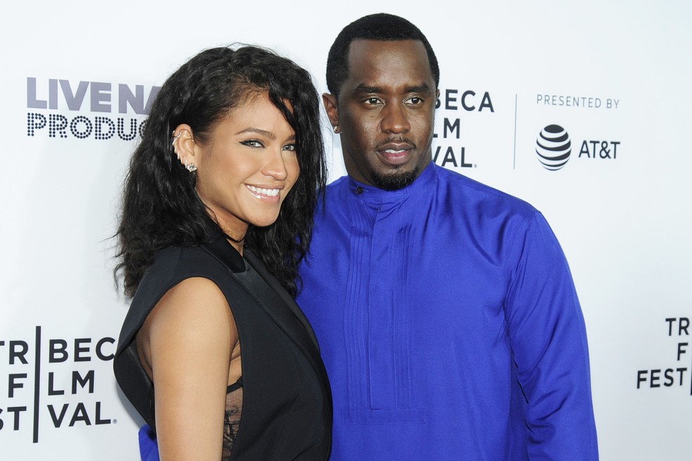 Cassie e Sean Combs (Diddy) em foto de 2017 — Foto: Getty Images