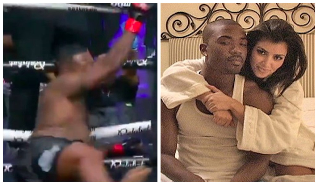 Ray J, ex de Kim, é nocauteado em luta de celebridades