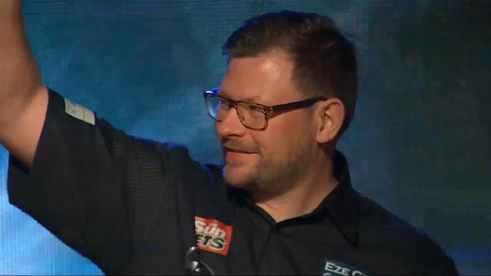 James Wade perdeu a partida seguinte para um jogador que também se viu envolvido em uma polêmica semelhante — Foto: reprodução/Instagram