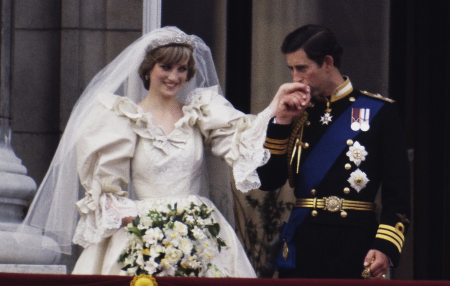 O casamento do rei Charles III (então príncipe Charles) com a princesa Diana em 29 de julho de 1981