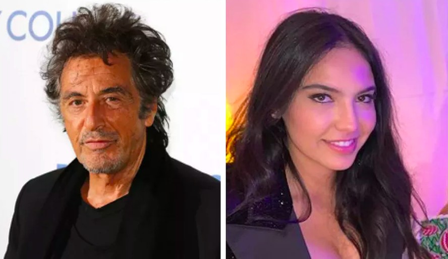 O ator Al Pacino e a produtora Noor Alfallah