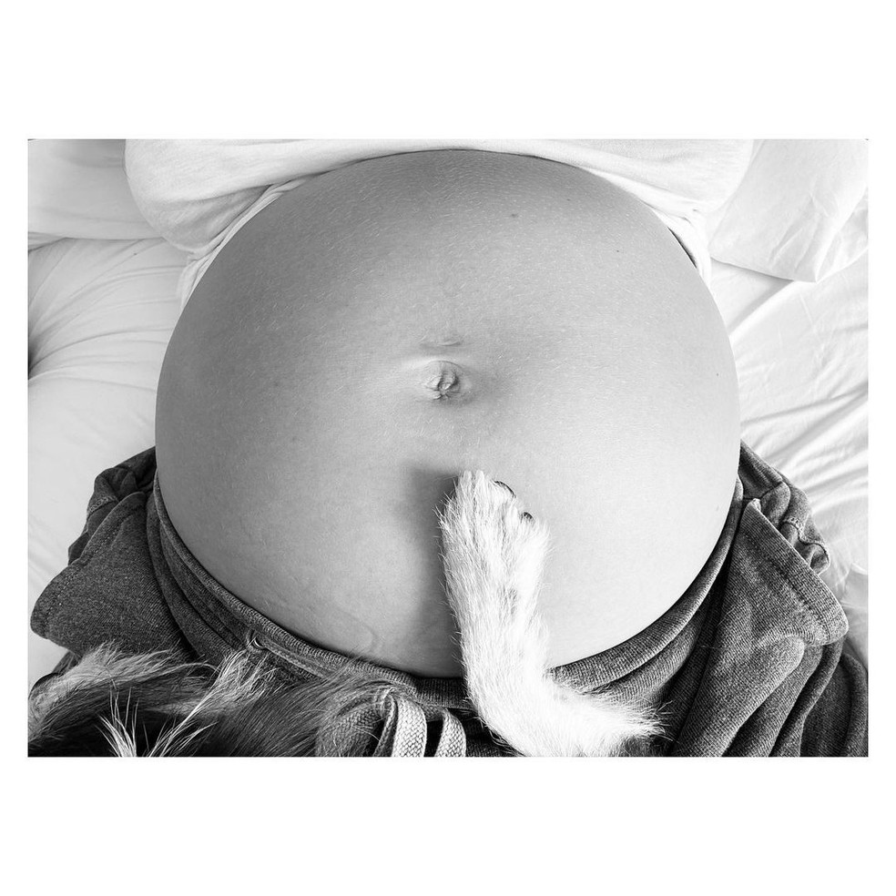 Taylor Neisen exibe a barrida de grávida — Foto: reprodução/instagram