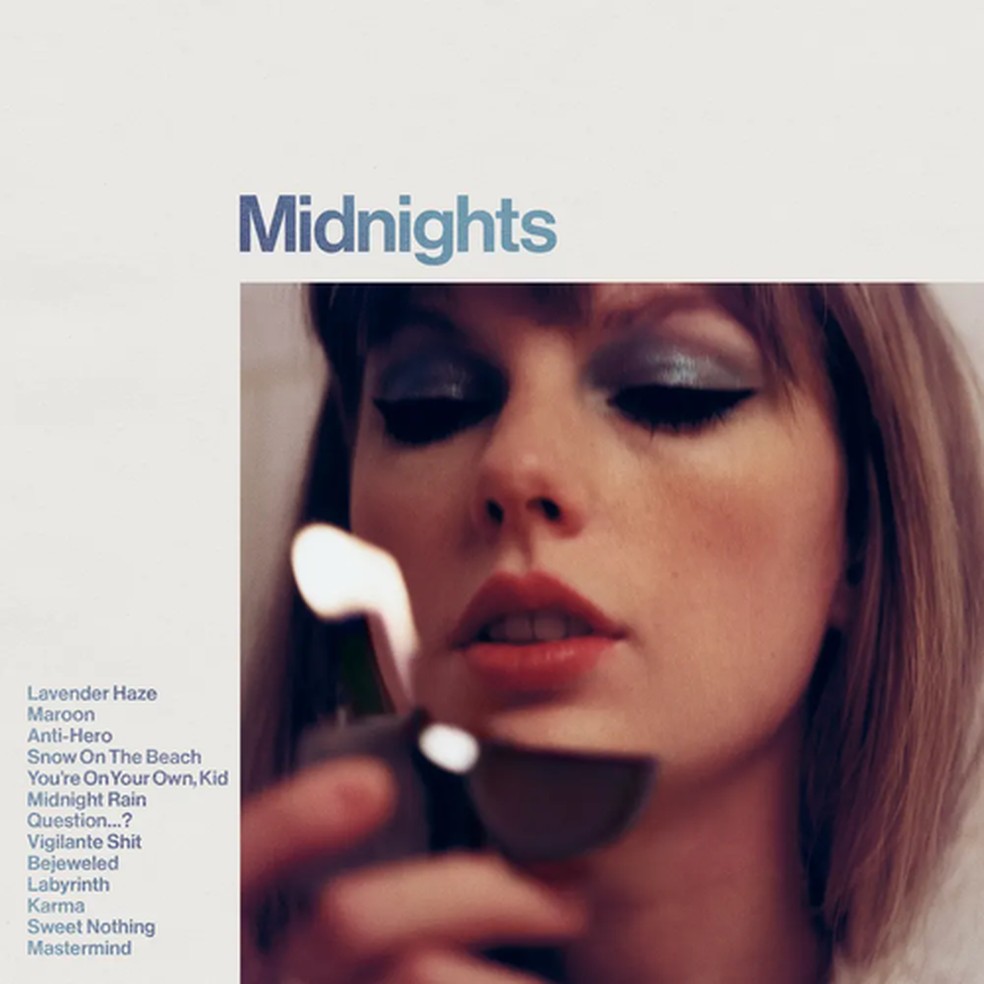 Capa do novo álbum de Taylor Swift, Midnigths — Foto: Divulgação