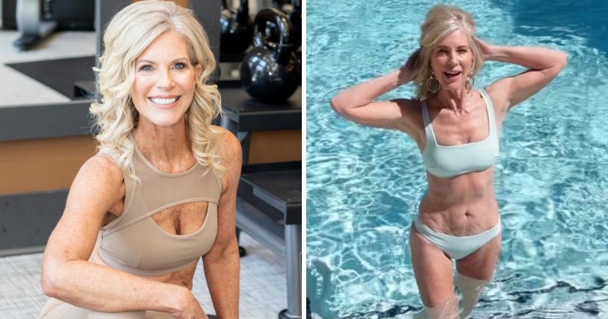 Mulher de 64 anos vira musa fitness após o fim de um