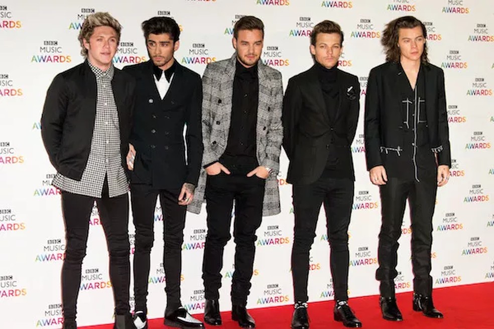 Niall Horan, Zayn Malik, Liam Payne, Louis Tomlinson e Harry Styles nos tempos de One Direction — Foto: Getty Images