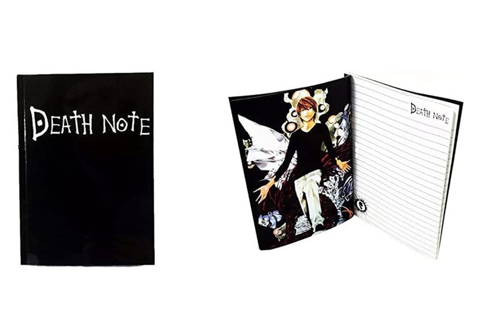A réplica do Death Note possui ilustrações de diversos personagens da série — Foto: Reprodução/Amazon