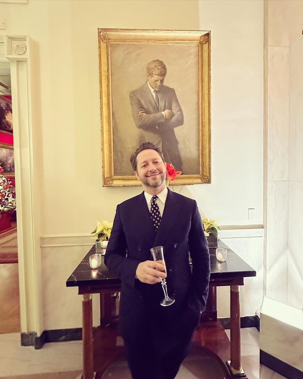 Derek Blasberg em evento na Casa Branca — Foto: reprodução/instagram