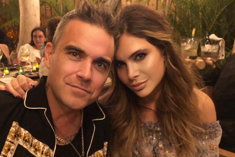 Robbie Williams e Ayda Field — Foto: Instagram
