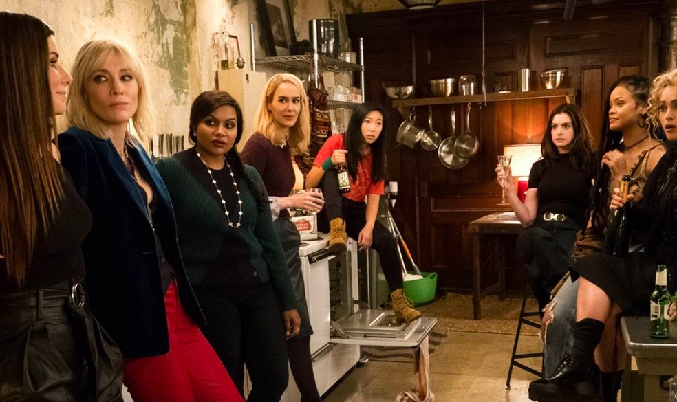 Cena de Oito Mulheres e Um Segredo (2018) — Foto: Reprodução