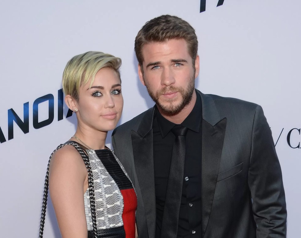 Miley Cyrus e Liam Hemsworth — Foto: Getty Images