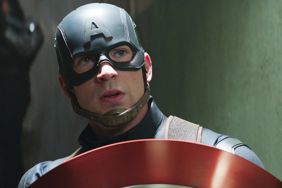 Chris Evans como Capitão América da Marvel — Foto: Divulgação