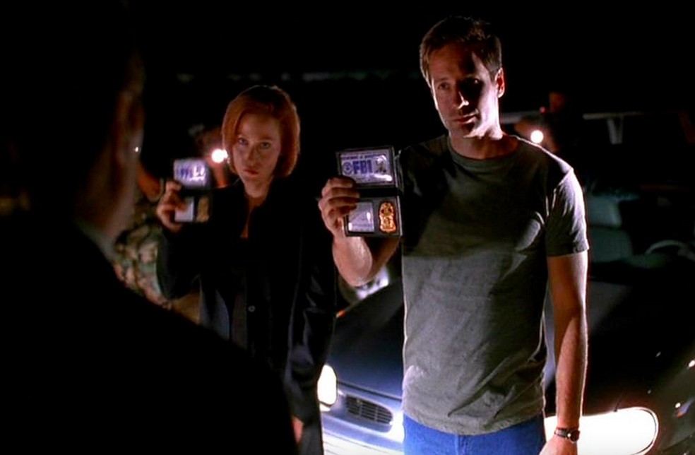 Cena da série Arquivo X ambientada na Área 51 — Foto: Reprodução