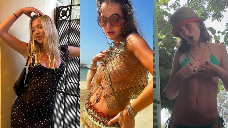 Lila Grace, Rita Ora e Bliss Chapman, modelos da agência de Kate Moss