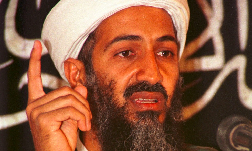 O terrorista Osama Bin Laden em uma foto de 1998 — Foto: Getty Images