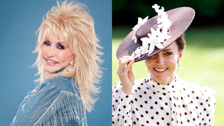 A lenda do country Dolly Parton; a princesa Kate Middleton