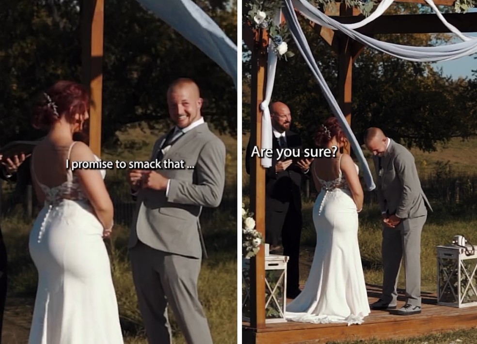 Noivo é critica por voto de casamento mais idiota de todos os tempos — Foto: Reprodução/Instagram