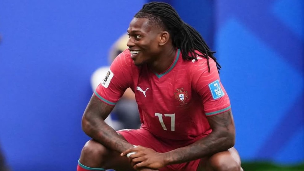 O jogador da seleção portuguesa Rafael Leão — Foto: Reprodução/Instagram