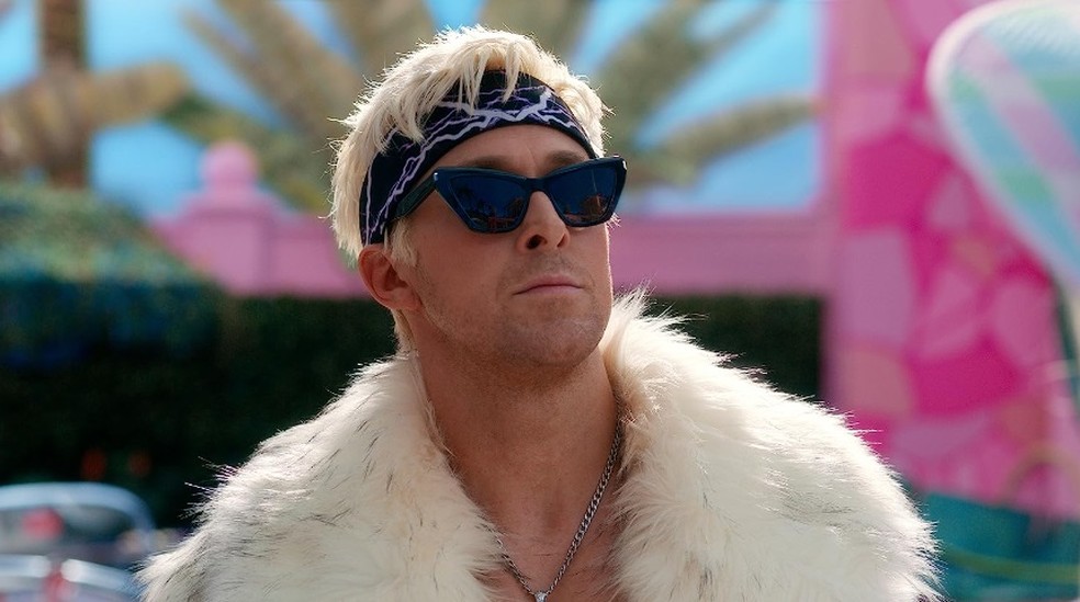 Ryan Gosling como Ken no filme Barbie (2023) — Foto:  Divulgação