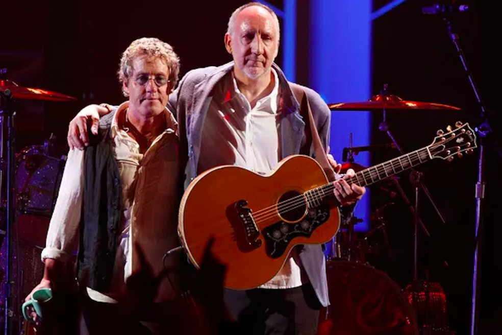 Roger Daltrey e Pete Townshend em um show do The Who — Foto: Getty Images